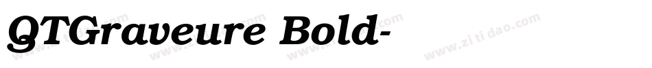 QTGraveure Bold字体转换